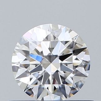 0.55 Carat Round F IF EX GIA Natural Diamond