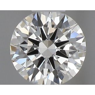 0.22 Carat Round H VVS1 EX GIA Natural Diamond