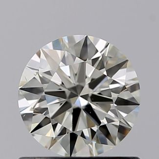 0.65 Carat Round K VS2 VG EX GIA Natural Diamond