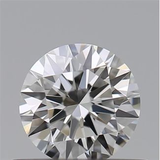 0.44 Carat Round F VVS2 EX IGI Natural Diamond