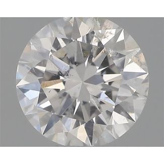 0.40 Carat Round F SI2 EX GIA Natural Diamond