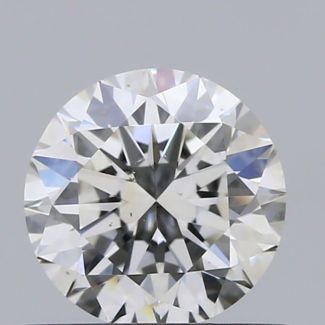 0.6 Carat Round H SI1 VG EX GIA Natural Diamond