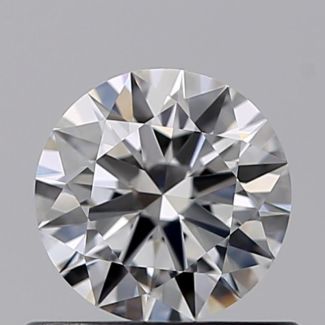 0.50 Carat Round E VVS1 EX GIA Natural Diamond