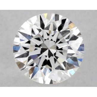 0.6 Carat Round F VVS2 EX GIA Natural Diamond