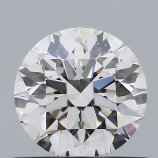 0.58 Carat Round H VVS1 EX GIA Natural Diamond