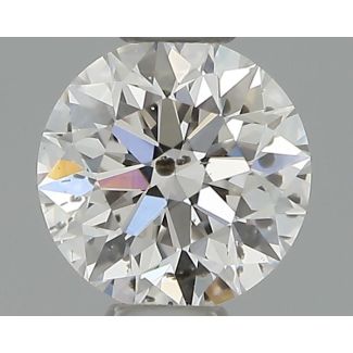 0.35 Carat Round G SI2 EX GIA Natural Diamond