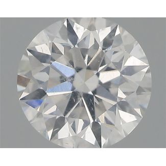 0.41 Carat Round F SI2 EX GIA Natural Diamond