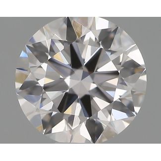 0.5 Carat Round E VVS2 EX VG GIA Natural Diamond