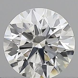 0.30 Carat Round H IF EX GIA Natural Diamond