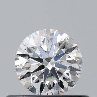 0.35 Carat Round G VVS1 EX VG GIA Natural Diamond