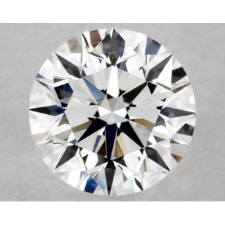 0.5 Carat Round F VVS2 EX GIA Natural Diamond