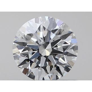 0.5 Carat Round F SI1 EX GIA Natural Diamond