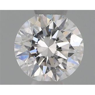 0.30 Carat Round F SI2 EX GIA Natural Diamond