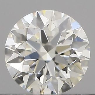 0.4 Carat Round H VVS2 EX VG GIA Natural Diamond