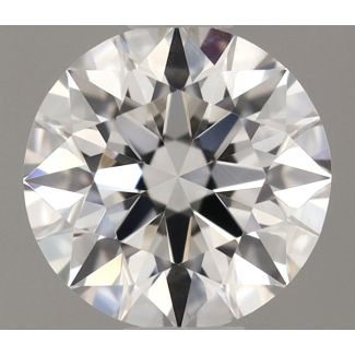 0.41 Carat Round F VVS2 EX GIA Natural Diamond