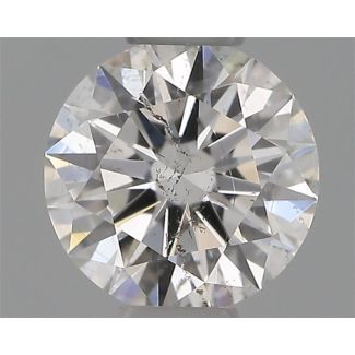 0.34 Carat Round F SI2 EX VG GIA Natural Diamond