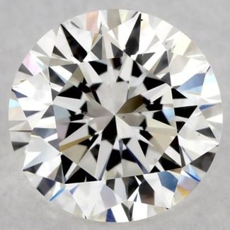 0.55 Carat Round H VS2 EX GIA Natural Diamond