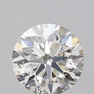 0.58 Carat Round G SI2 EX GIA Natural Diamond