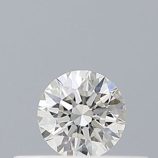 0.18 Carat Round H IF EX GIA Natural Diamond