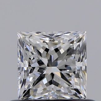 0.50 Carat Princess E SI1 - EX VG GIA Natural Diamond