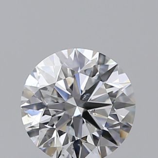 0.58 Carat Round D SI2 EX GIA Natural Diamond