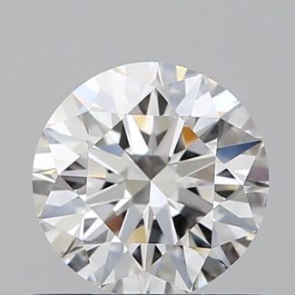 0.72 Carat Round F VVS1 EX GIA Natural Diamond