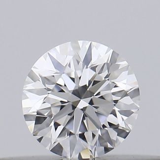 0.19 Carat Round D VVS2 EX GIA Natural Diamond