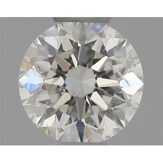 0.31 Carat Round G SI2 EX IGI Natural Diamond