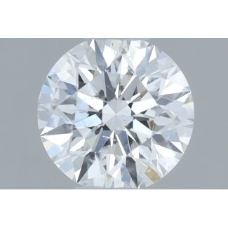 0.39 Carat Round F SI2 EX VG GIA Natural Diamond