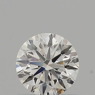 0.54 Carat Round H VVS2 EX GIA Natural Diamond