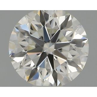 0.41 Carat Round H VVS1 EX IGI Natural Diamond