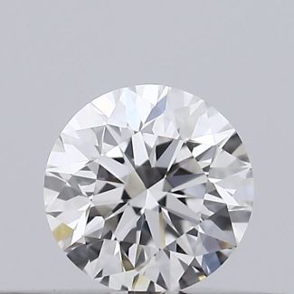 0.21 Carat Round F VVS2 EX GIA Natural Diamond