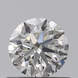 0.50 Carat Round H VVS2 VG EX GIA Natural Diamond