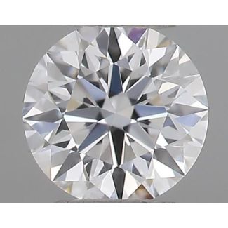 0.22 Carat Round D VVS1 EX GIA Natural Diamond