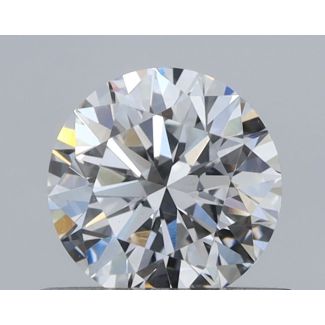 0.59 Carat Round E VS1 EX GIA Natural Diamond