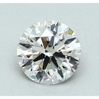 0.35 Carat Round H VVS2 EX GIA Natural Diamond