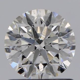 0.82 Carat Round F SI2 EX GIA Natural Diamond