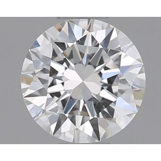 0.42 Carat Round E VVS2 EX GIA Natural Diamond