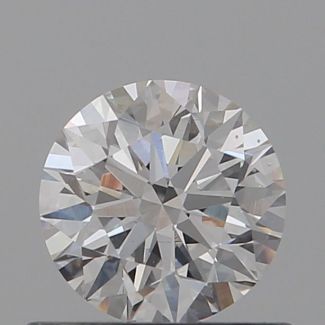 0.55 Carat Round D VS2 EX VG GIA Natural Diamond