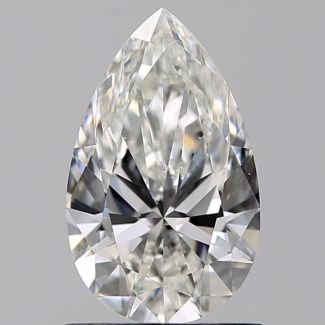 0.90 Carat Pear F VS1 - EX GIA Natural Diamond