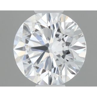 0.35 Carat Round D SI2 EX GIA Natural Diamond