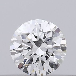 0.16 Carat Round E VVS2 EX GIA Natural Diamond