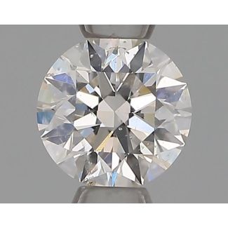 0.32 Carat Round H SI2 EX GIA Natural Diamond