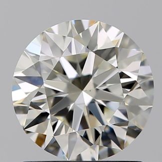 1.07 Carat Round K VVS2 EX GIA Natural Diamond