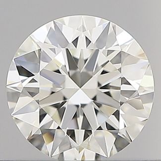 0.53 Carat Round H IF EX IGI Natural Diamond