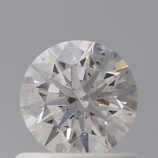 0.60 Carat Round H SI1 EX GIA Natural Diamond