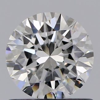 0.70 Carat Round D VVS1 EX VG GIA Natural Diamond