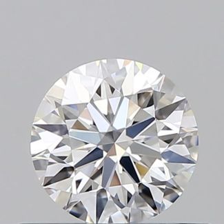 0.5 Carat Round D VVS1 EX GIA Natural Diamond