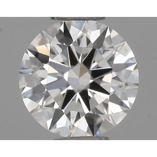 0.43 Carat Round F VS2 EX GIA Natural Diamond