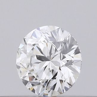 0.19 Carat Round E VVS2 EX GIA Natural Diamond